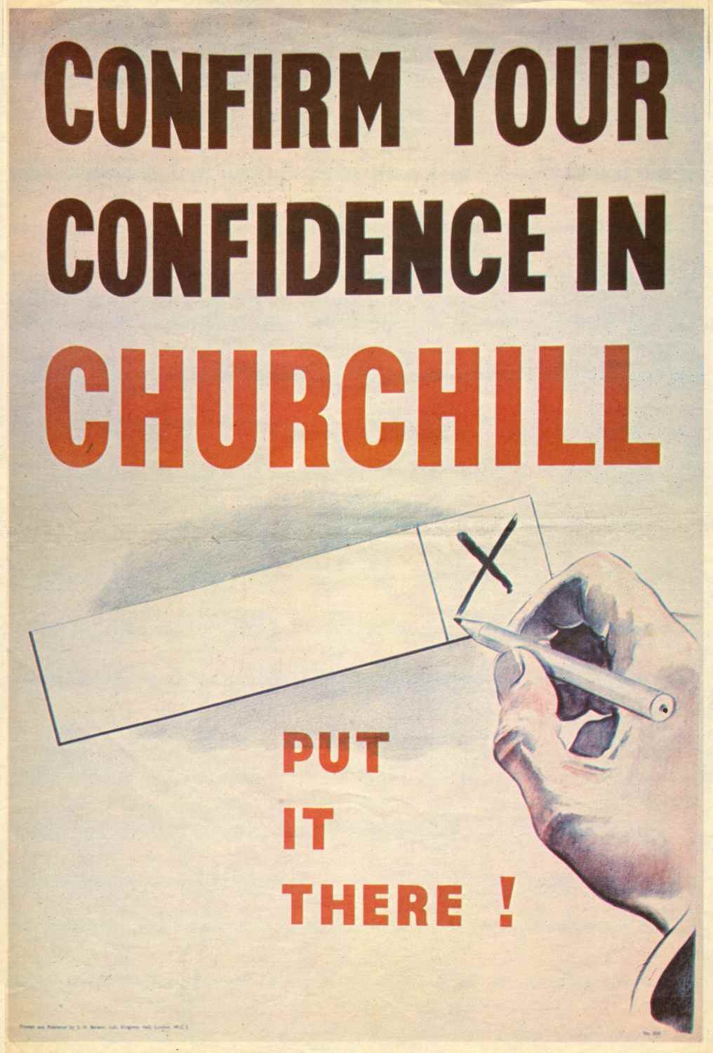 A Conservative poster from the 1945 election